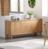 Mitrina Wide Oak 2 Door & 3 Drawer Sideboard Cabinet