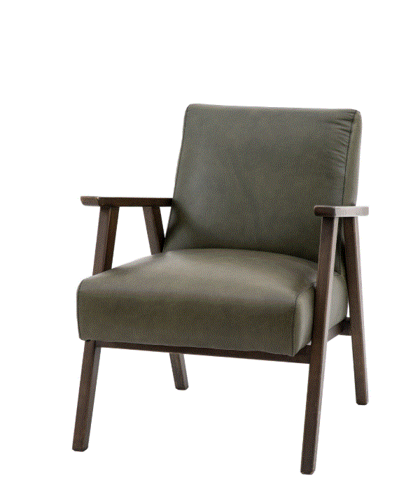 Neto Armchair Vintage Green Leather