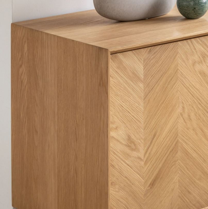 Mitrina Wide Oak 2 Door & 3 Drawer Sideboard Cabinet