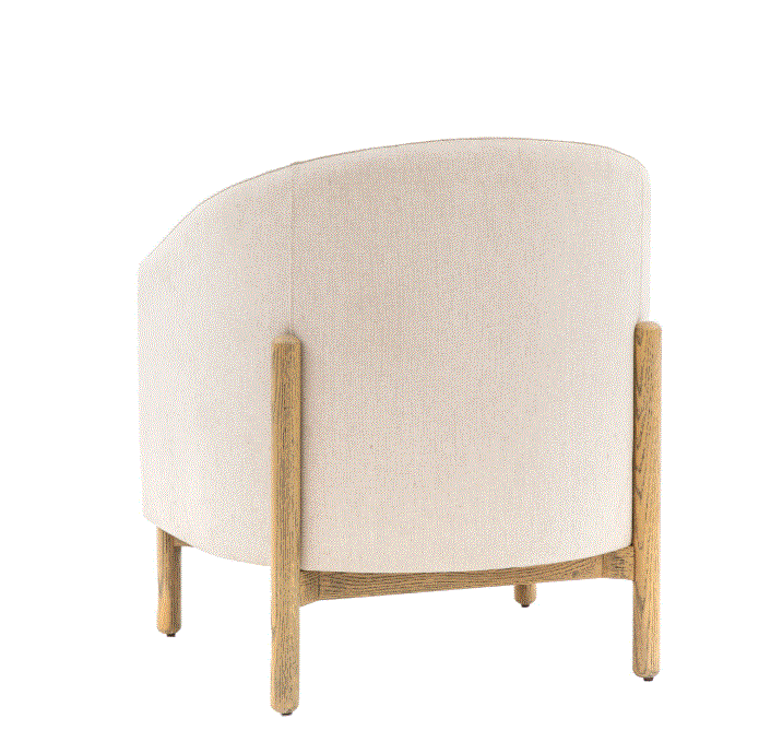 Tinto Cream Upholstered Tub Armchair