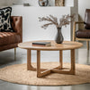 Critchlow Round Coffee Table Natural Oak