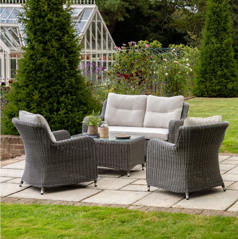 Winsford Outdoor Rattan Lounge 4pc Set with Coffee Table