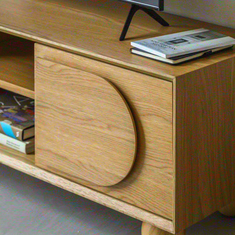 Gordo Natural Wooden Media TV Unit