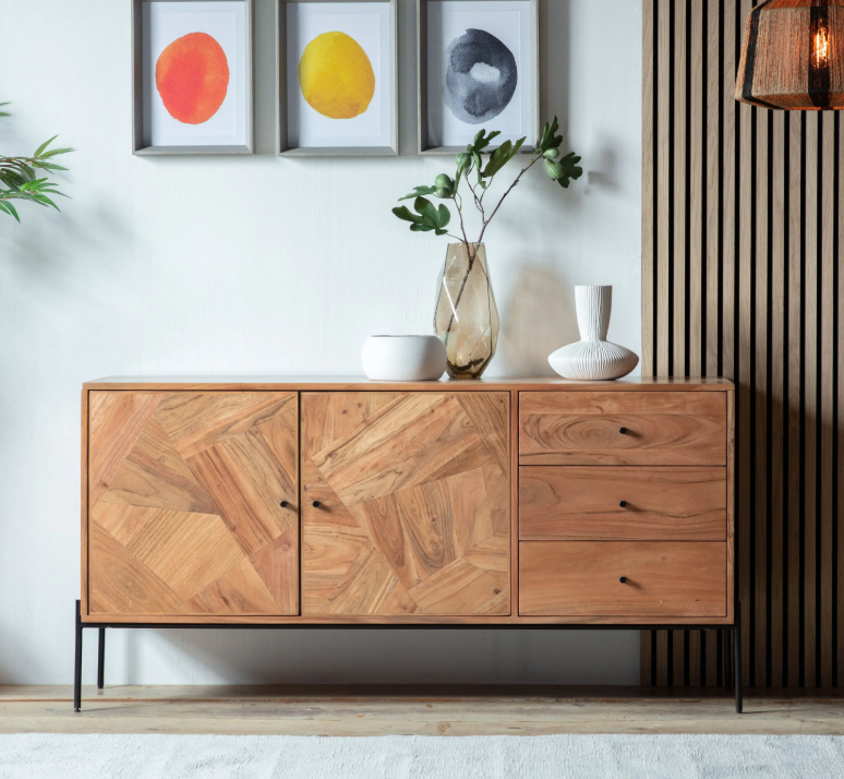 Ottawa Acacia 2 Door 3 Drawer Sideboard