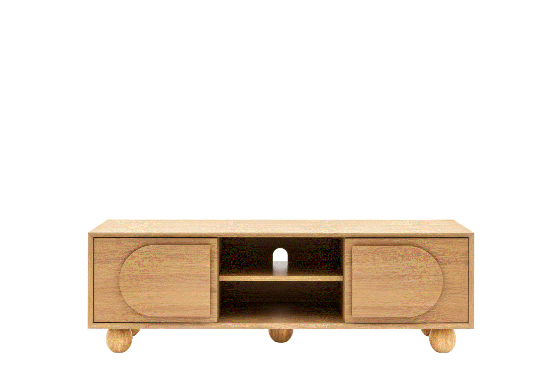 Gordo Natural Wooden Media TV Unit