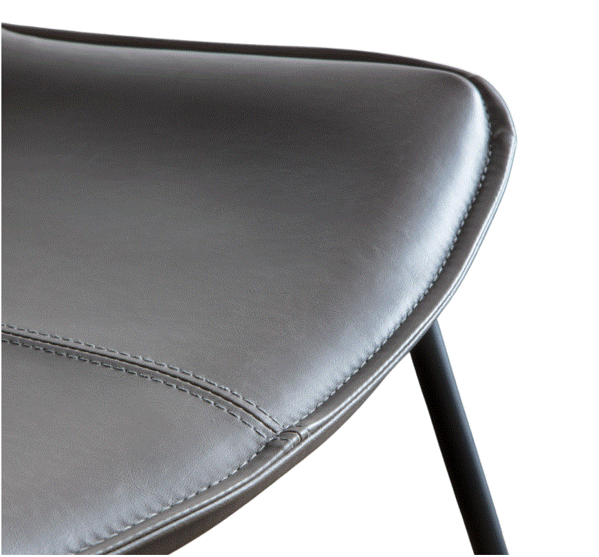 Hawton PU Black Leather Dining Chair (set of 2)