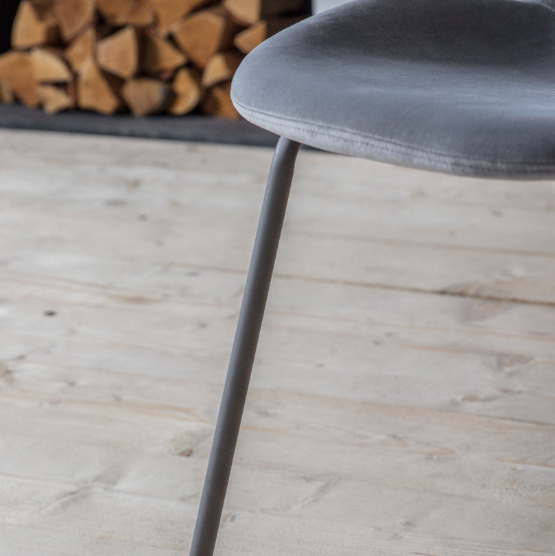 Flattino Light Grey Dining Chair (pack of 2)