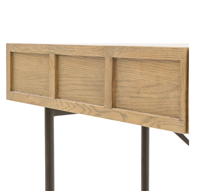 Pietro Oak 2 Drawer Console Table