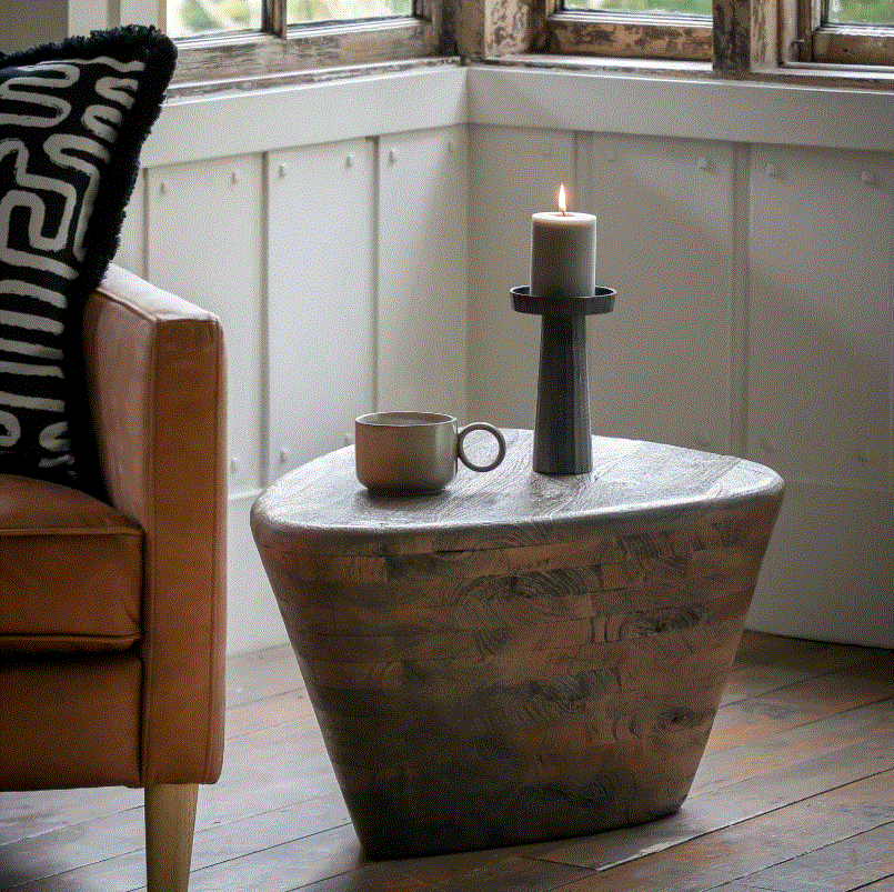 Orello Dark Mango Wood Side Table
