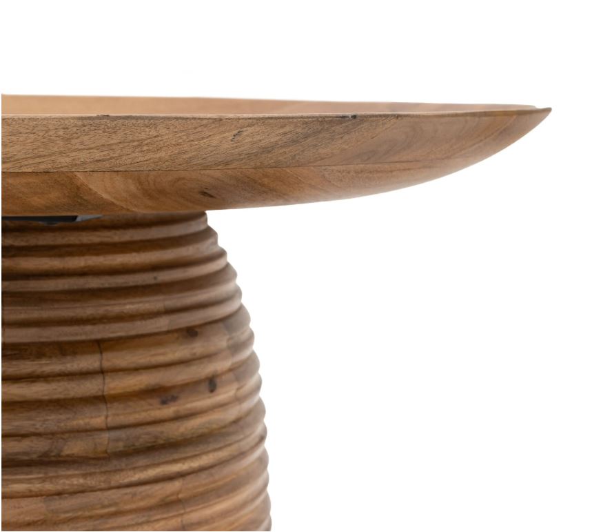 Brydle Mango Wood Round Side Table