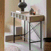 Pietro Oak 2 Drawer Console Table