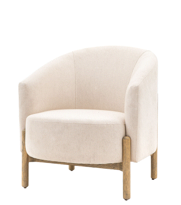 Tinto Cream Upholstered Tub Armchair