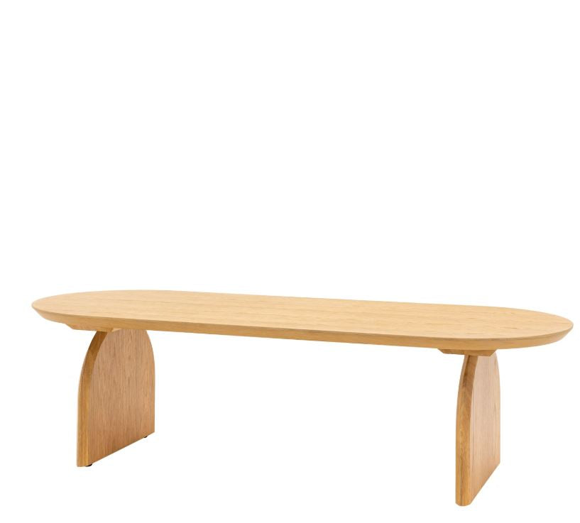 Gilda Oval Oak Coffee Table