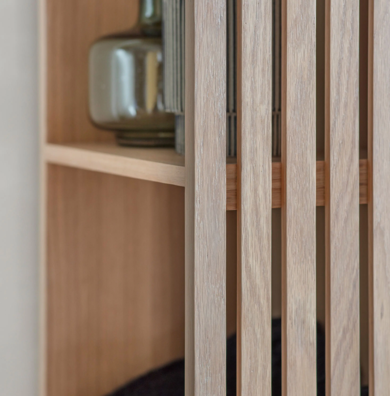 Okayino Oak Open Wardrobe