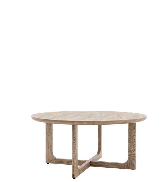 Crithlow Round Coffee Table Smoked Oak