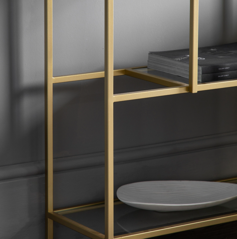 Rothwell Gold Display Unit Bookshelves