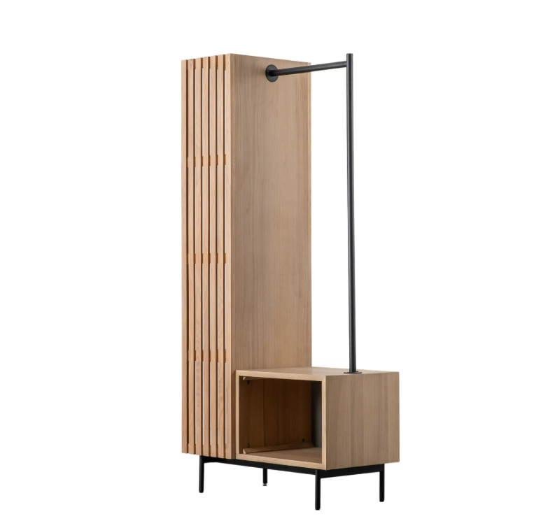 Okayino Oak Open Wardrobe