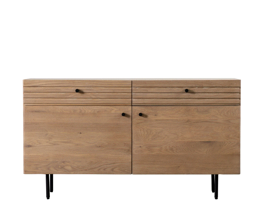 Okayino 2 Drawer 2 Door Oak Sideboard