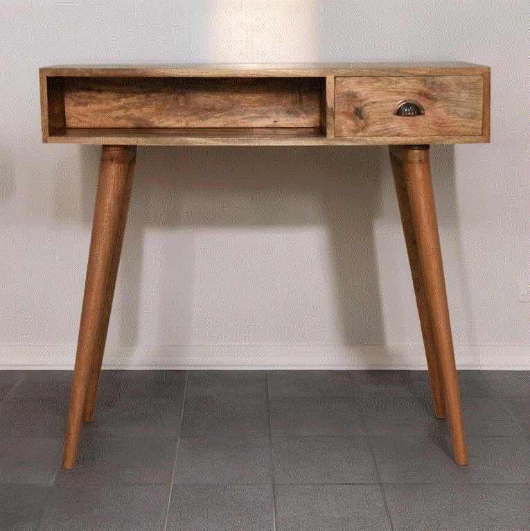 Nordic Open Slot Mango Wood Desk
