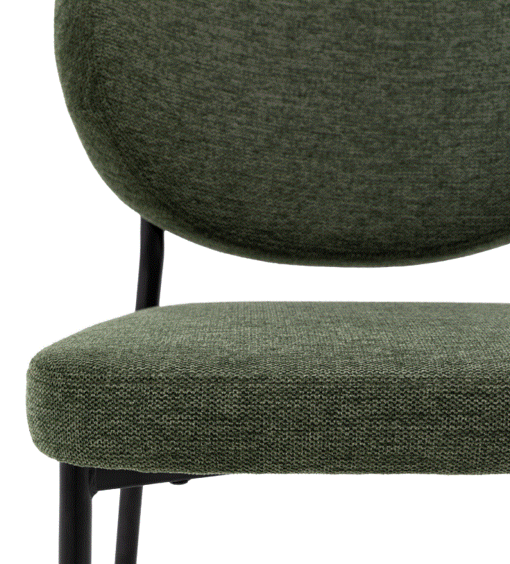 Orlando Green Fabric Dining Chair (set of 2)