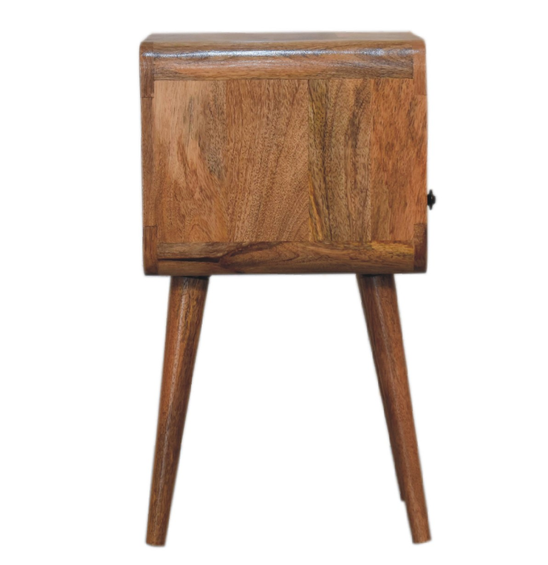 Mini Curved Open Bedside Table