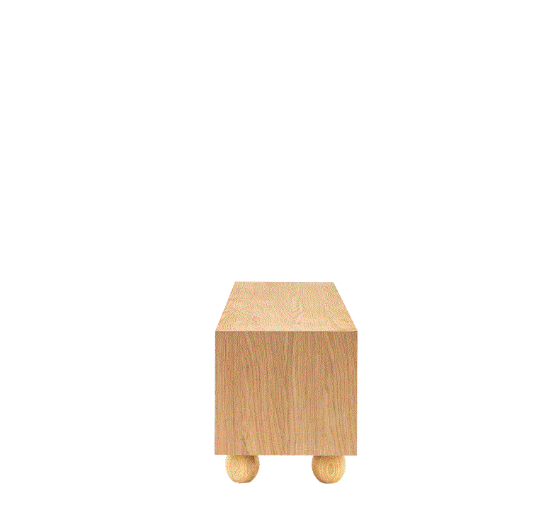 Gordo Natural Wooden Media TV Unit