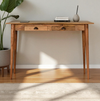 Mango Wood 2 Drawer Desk with Cable Access