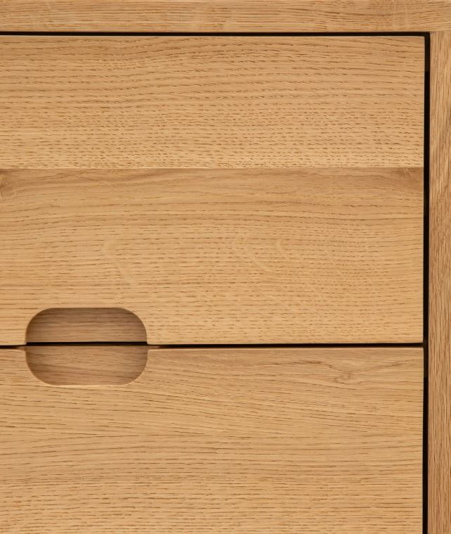 Critchlow Square 5 Drawer Chest Natural Oak