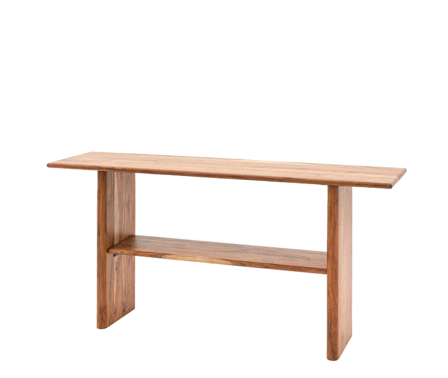 Barbica Wooden Natural Console Table