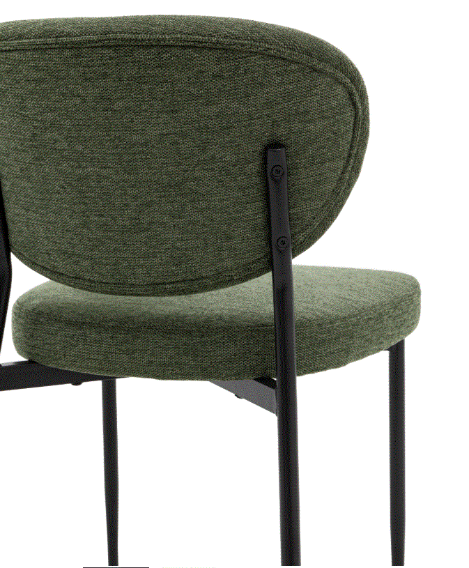 Orlando Green Fabric Dining Chair (set of 2)