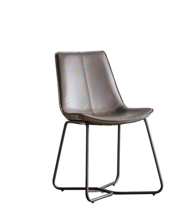 Hawton PU Dark Green Leather Dining Chair (set of 2)