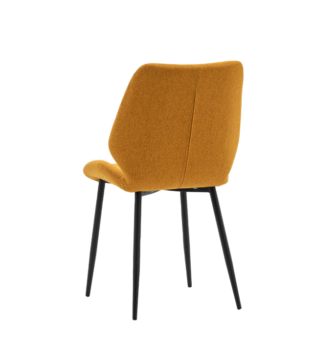 Marlow Mustard Fabric Dining Chair (set of 2)