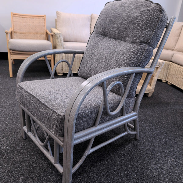 Madrid Grey Wash Armchair in Pearl Grey