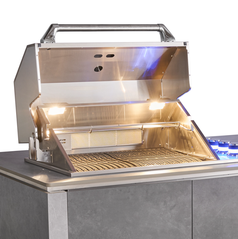 Enrico Outdoor Kitchen with BBQ & Fridge with Cover