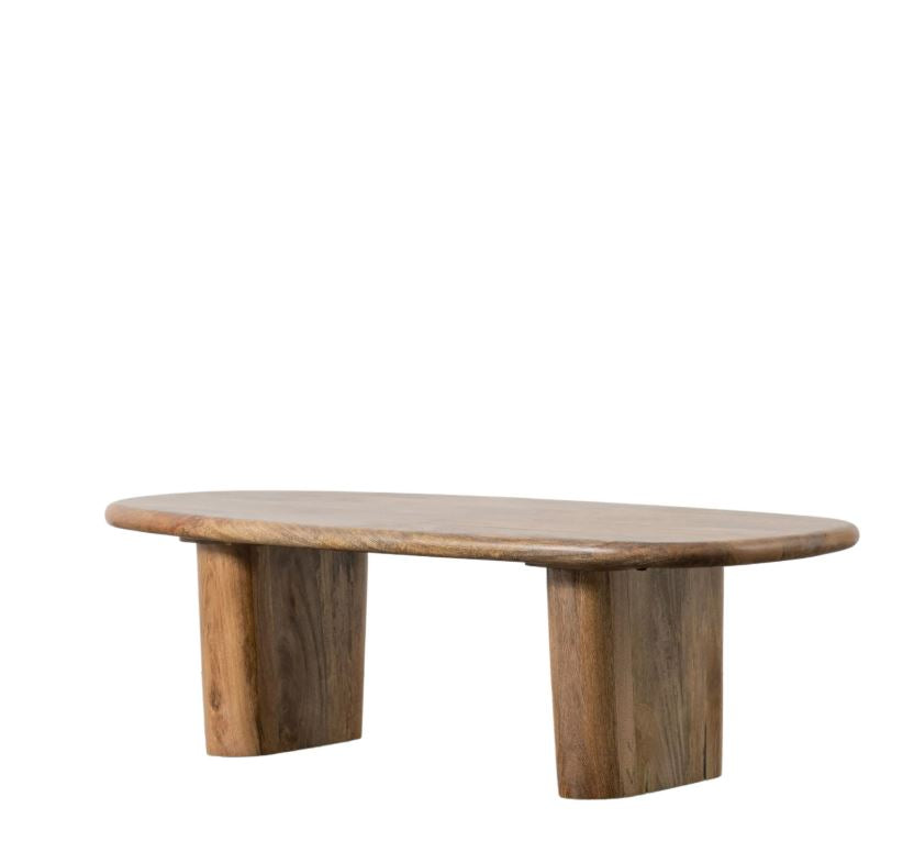 Havren Oval Low Mango Wood Coffee Table