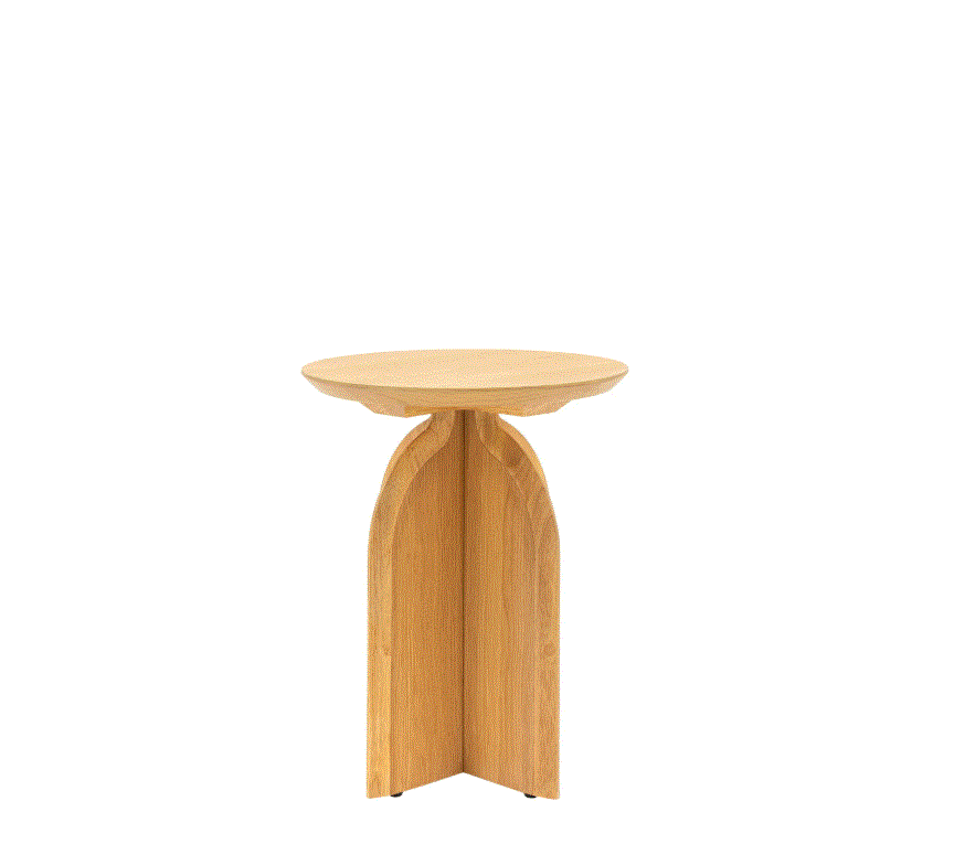 Gordo Natural Wooden Side Table