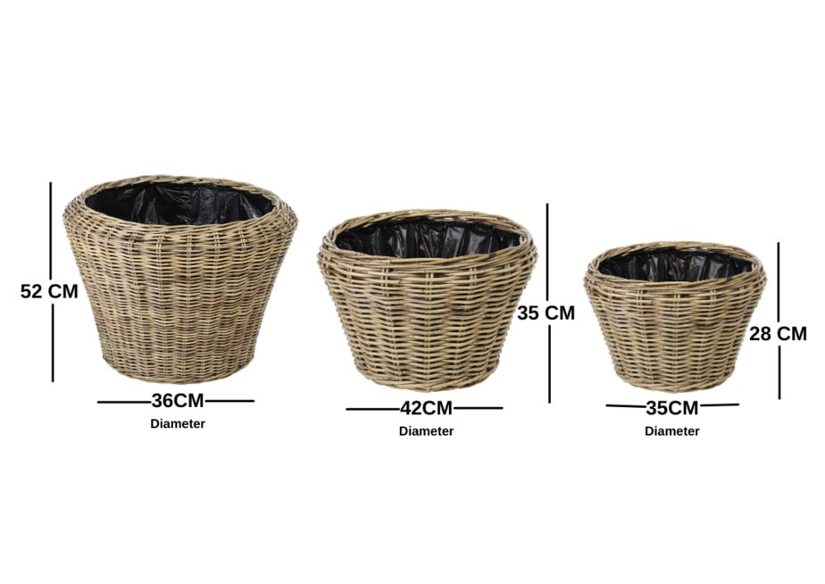 planters dimensions