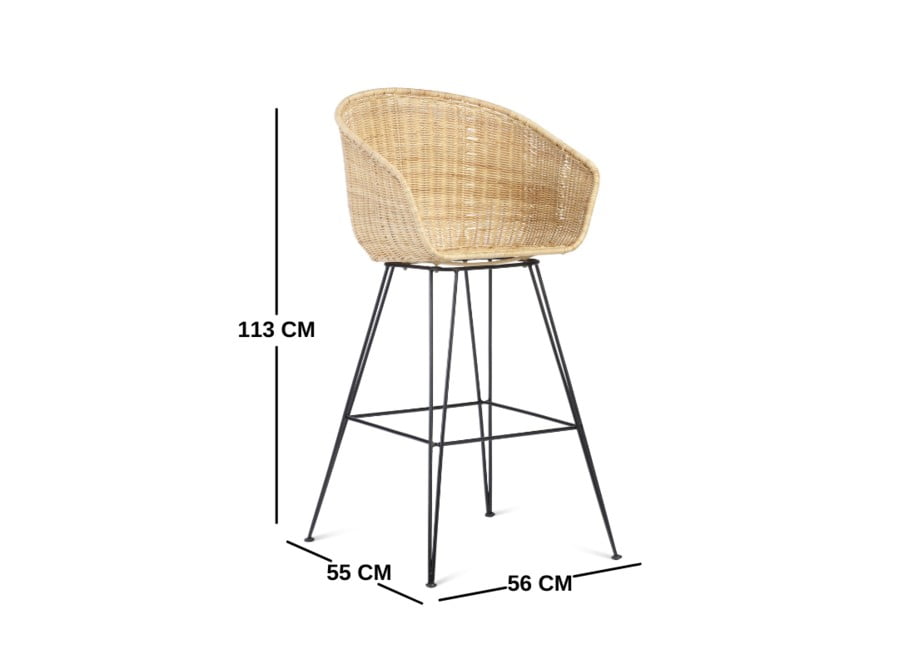 porto bar dimensions natural