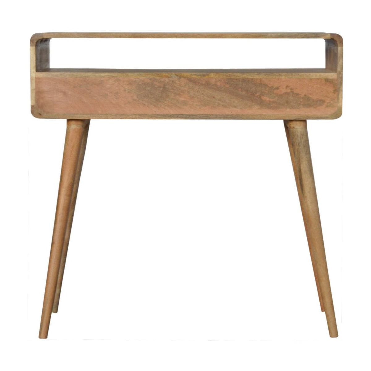 Curved 2 Drawer Mango Wood Console Table