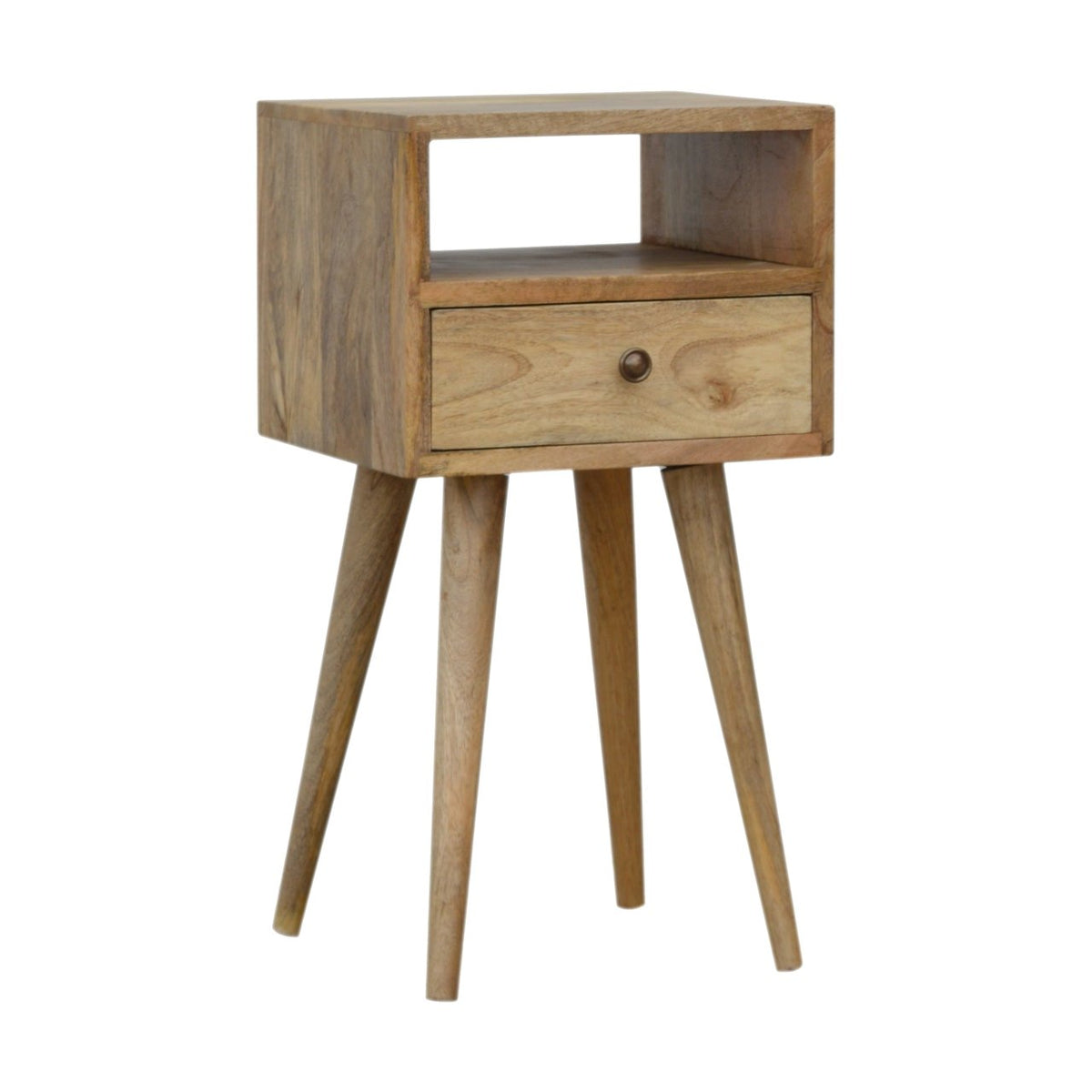 Mini 1 Drawer Mango Wood Bedside Table