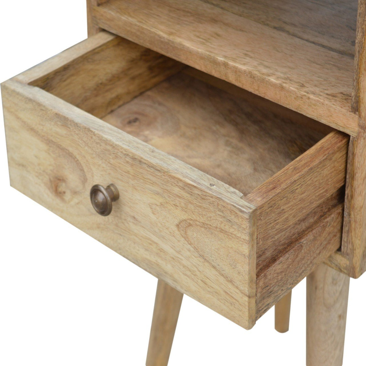 Mini 1 Drawer Mango Wood Bedside Table