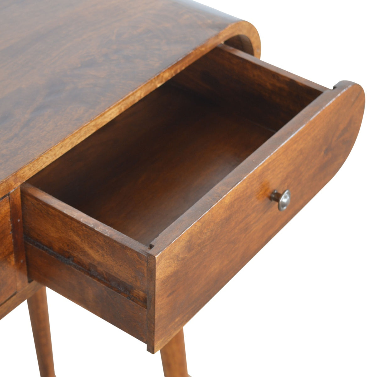 Chestnut Mango Wood Console Table 2-Drawer