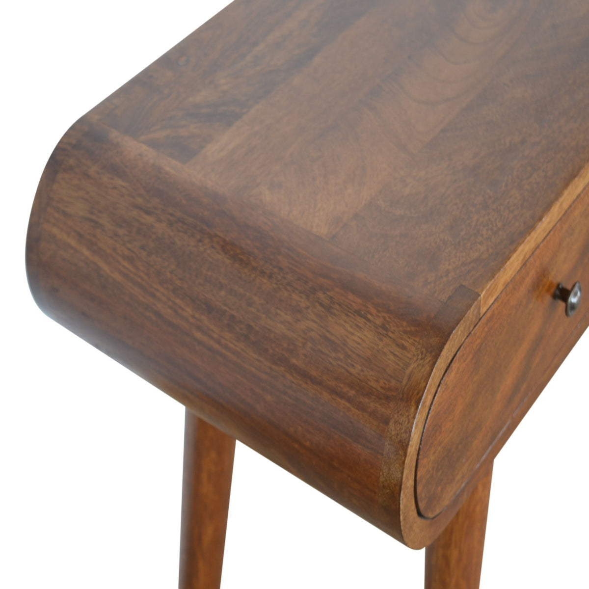 Chestnut Mango Wood Console Table 2-Drawer