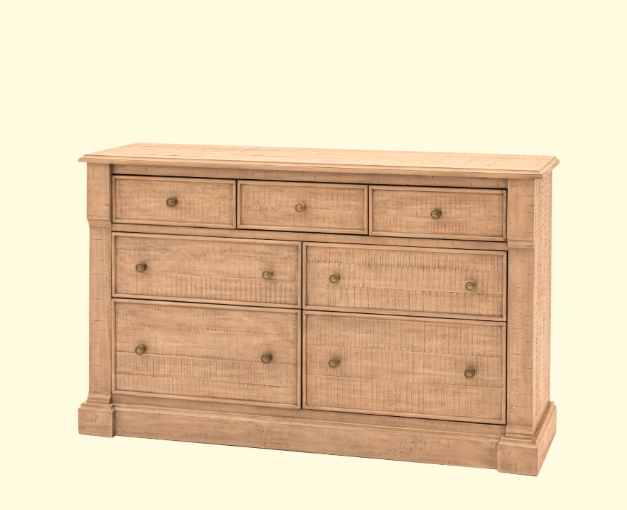 Desser Vivo Pinewood 7 Drawer Chest – Bedroom Storage