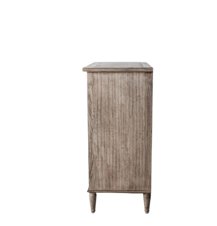 Mustique Mindy Ash Natural Wooden 5 Drawer Chest