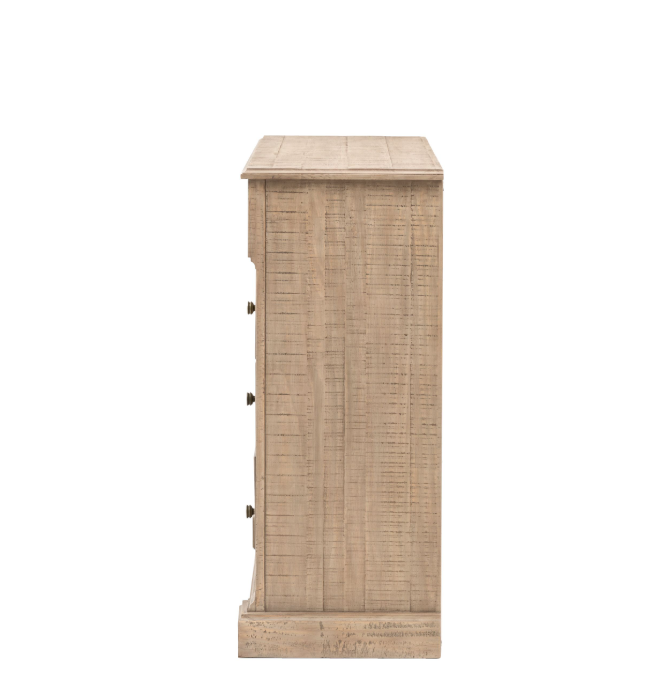 Vivo Natural Pinewood 5 Drawer Chest