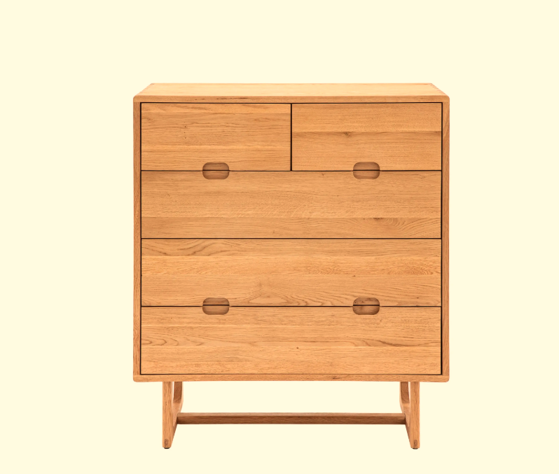 Critchlow 5 Drawer Oak Chest
