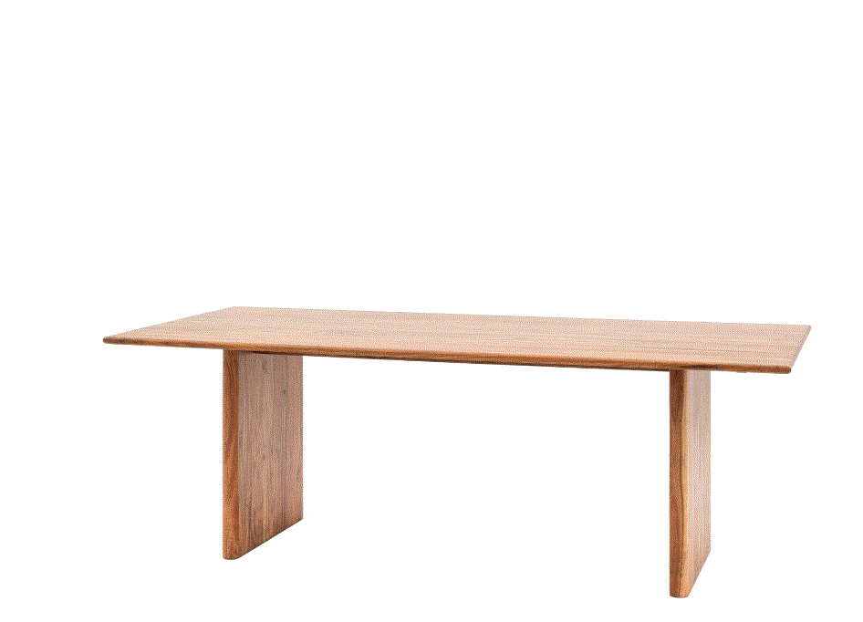 Barbica Wooden Large Natural Dining Table