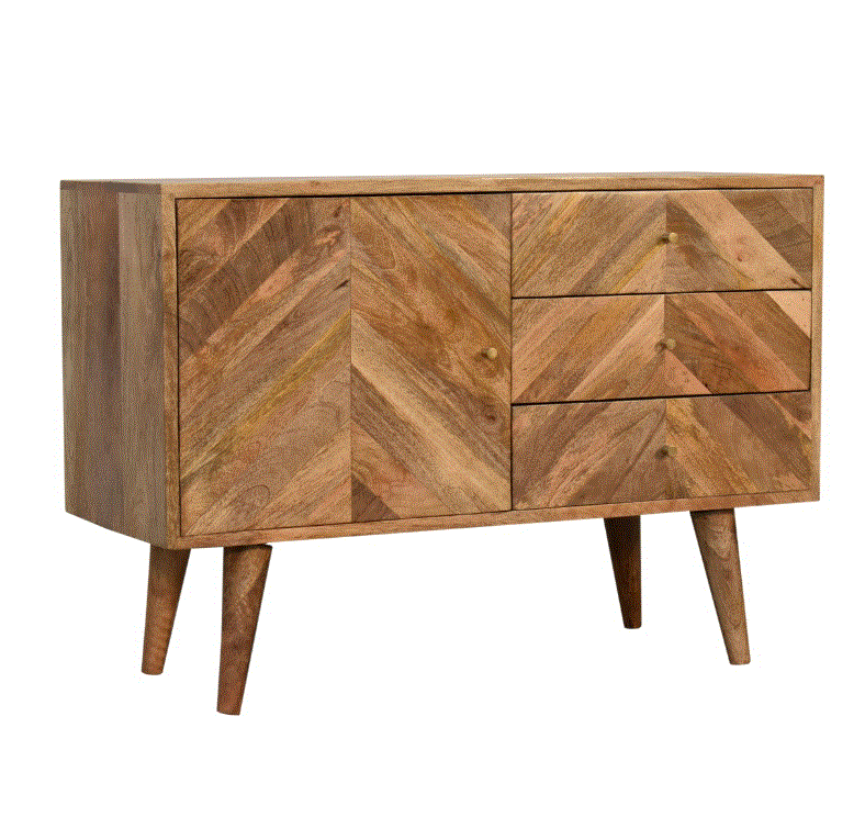 Muna Mango Wood Sideboard with Drawers