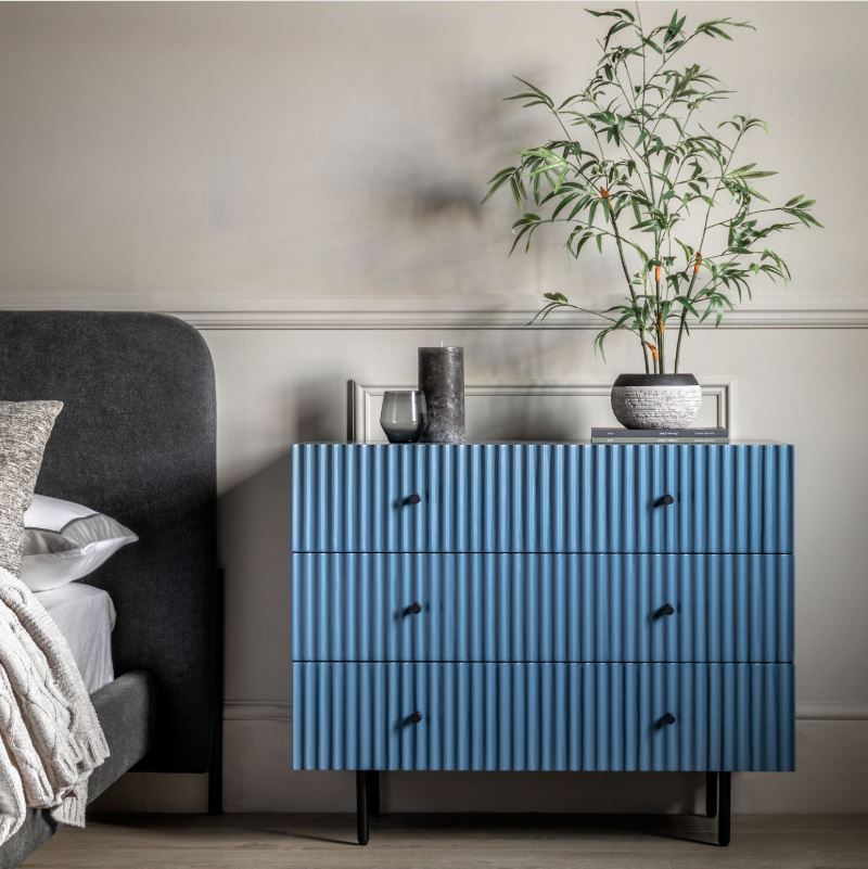 Wexford 3 Drawer Chest in Blue